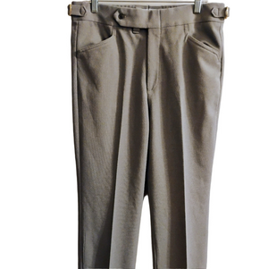 Men's Gray Polyester Pants MW 34x31
